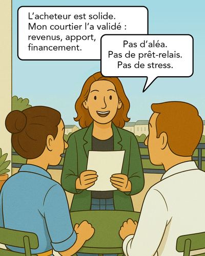 Illustration de la réalité qui suit le refus : les visites s'espacent, les acquéreurs sérieux passent à autre chose